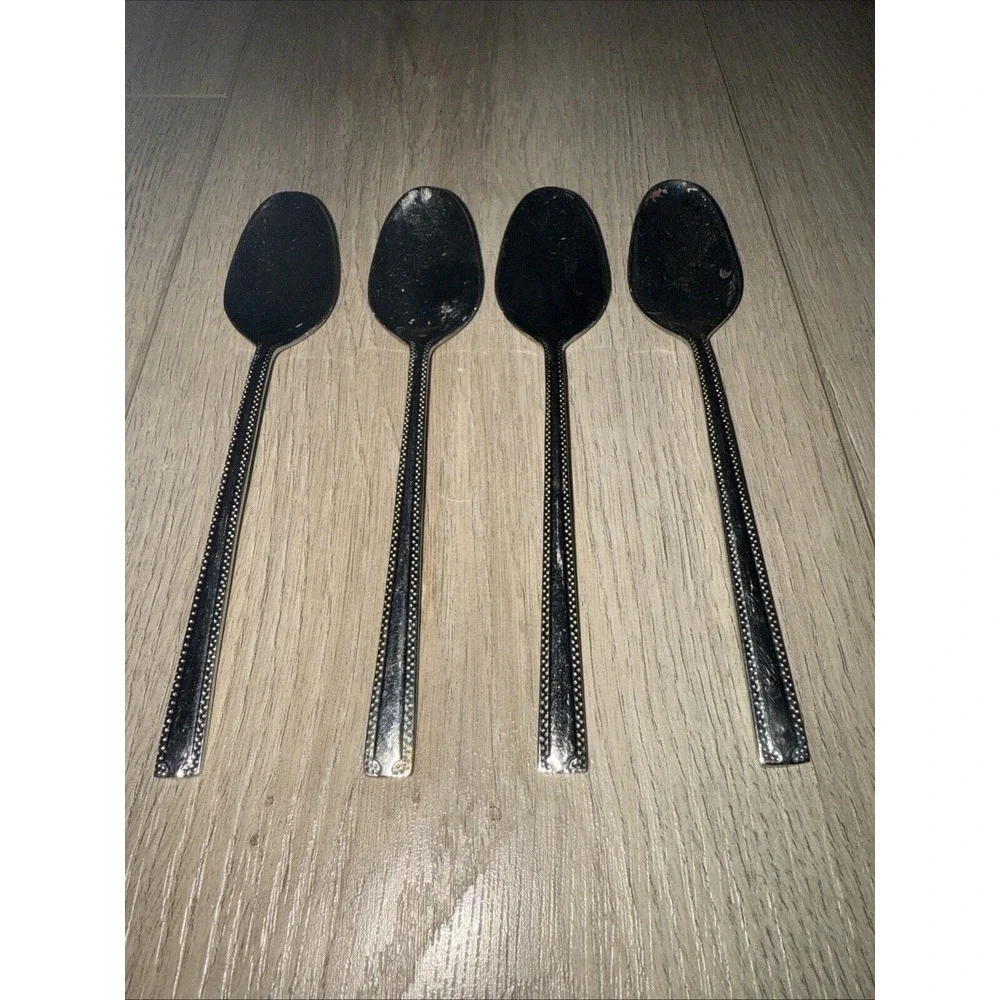 4‎ PCs Oneida SAVORY Stainless 18/10 Teaspoons Silverware Flatware